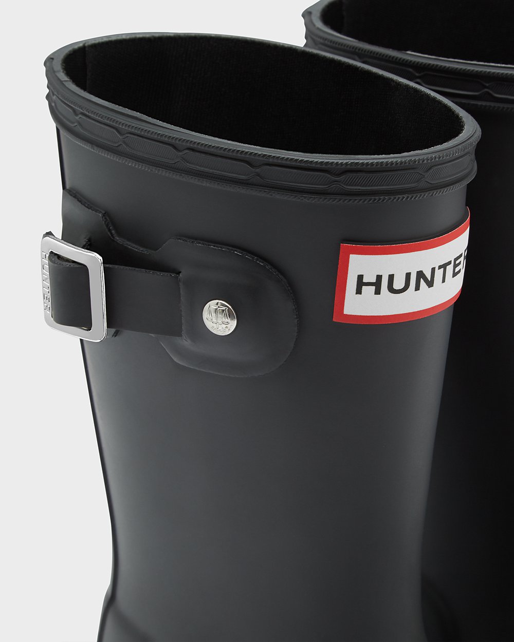 Kids Rain Boots - Hunter Original Little (41NJCDRLS) - Black